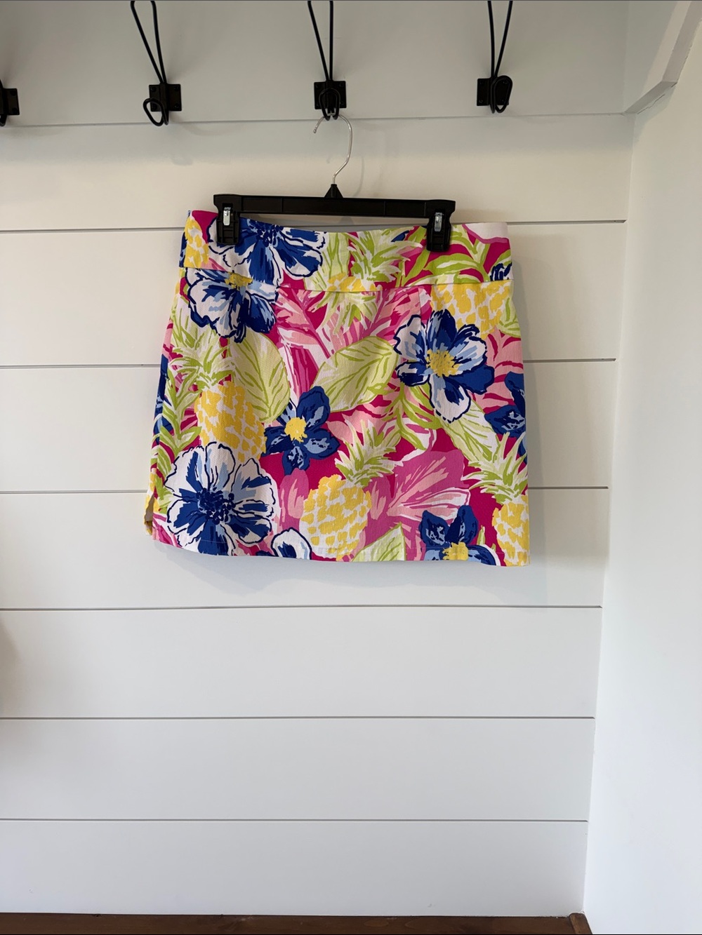 Rafaella Floral Mini Skirt - Pink Blue Yellow